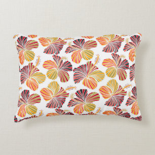 Hawaiian Radiance: Tropisch Plant Elegance. Accent Kussen
