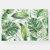 Hawaiian Radiant Tropical Floral Wreath Wedding Gastenboek (Achterkant)