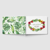 Hawaiian Radiant Tropical Floral Wreath Wedding Gastenboek (Volledig)