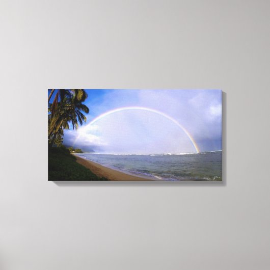 Hawaiian Rainbow Beach Canvas Afdruk (Voorkant)