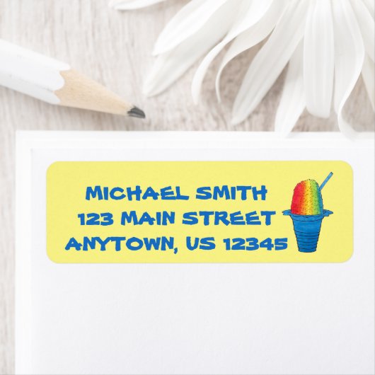 Hawaiian Rainbow Shave Ice Frozen Dessert Hawaii Etiket (Insitu)