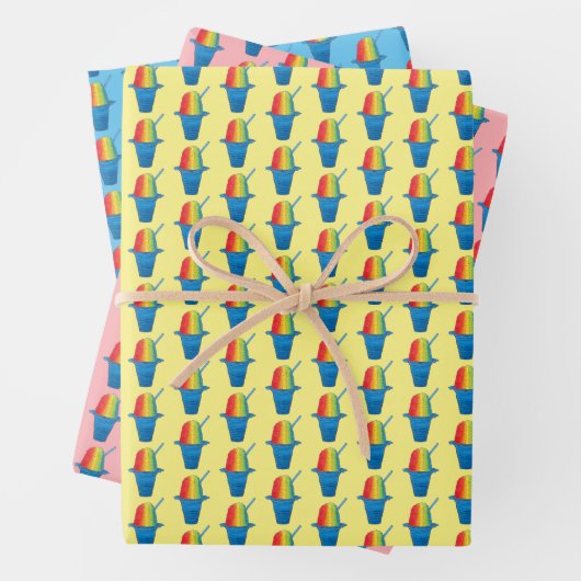 Hawaiian Rainbow Shave Ice Frozen Dessert Hawaii Inpakpapier Vel (In situ)