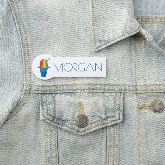 Hawaiian Rainbow Shave Ice Frozen Dessert Hawaii Naamplaatje (In situ)