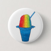 Hawaiian Rainbow Shave Ice Frozen Dessert Hawaii Ronde Button 5,7 Cm (Voorkant)