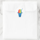 Hawaiian Rainbow Shave Ice Frozen Dessert Hawaii Ronde Sticker (Tas)