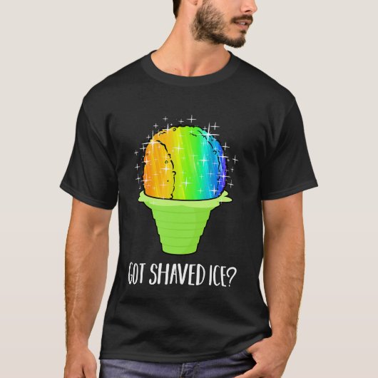 Hawaiian Rainbow Shave Ice Hawaii Dessert Food T-shirt (Voorkant)