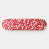 Hawaiian Red Flower Skateboard (Horizontaal)