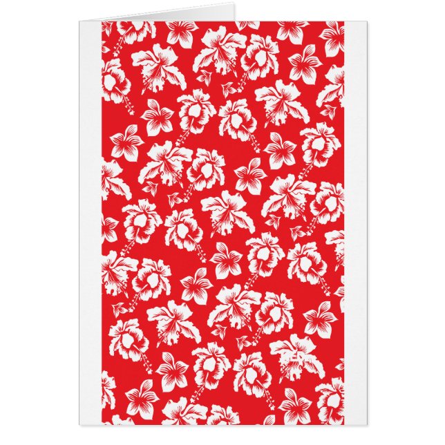 Hawaiian Red Flowers (Voorkant)