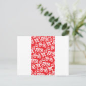 Hawaiian Red Flowers Briefkaart (Staand voorkant)