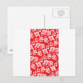 Hawaiian Red Flowers Briefkaart (Voorkant / Achterkant)