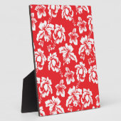 Hawaiian Red Flowers Fotoplaat (Zijkant)