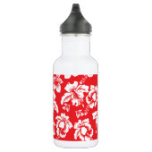 Hawaiian Red Flowers Waterfles (Rechts)
