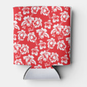 Hawaiian Red Hibiscus Floral print Blikjeskoeler (Voorkant)