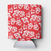 Hawaiian Red Hibiscus Floral print Blikjeskoeler (Achterkant)