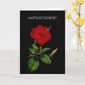 Hawaiian Red Hibiscus pensioen Kaart (Gele Bloem)