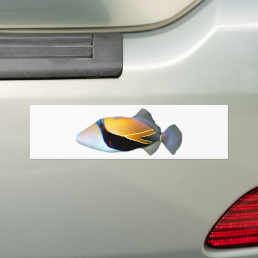 Hawaiian Reef Trigger Fish Bumpersticker (Op auto)