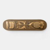 Hawaiian Rest Totem Statue Skateboard Deck (Horizontaal)