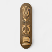 Hawaiian Rest Totem Statue Skateboard Deck (Voorkant)