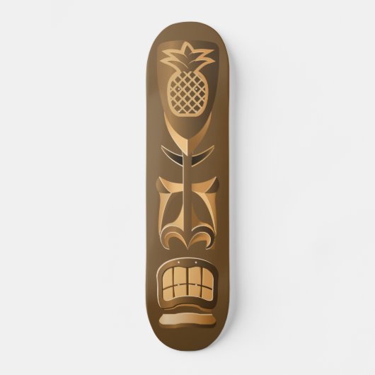 Hawaiian Rest Totem Statue Skateboard Deck (Voorkant)