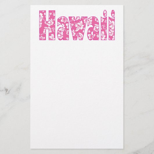 Hawaiian roze ventilator briefpapier (Voorkant)
