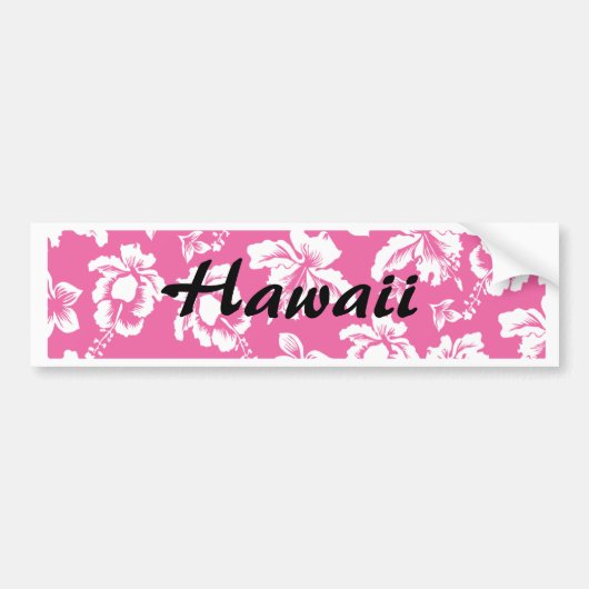 Hawaiian roze ventilator bumpersticker (Voorkant)