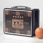 Hawaiian Sailing Canoe Retro Lunch Box (In situ)