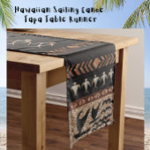 Hawaiian Sailing Canoe Tapa Medium Tafelloper