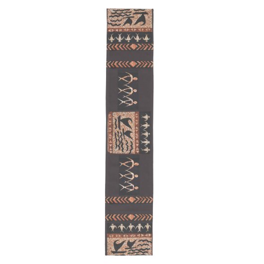 Hawaiian Sailing Canoe Tapa Medium Tafelloper (Voorkant)