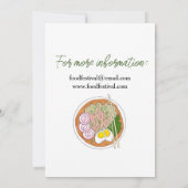 Hawaiian Saimin Soup Hawaii Cuisine Food Festival Kaart (Achterkant)