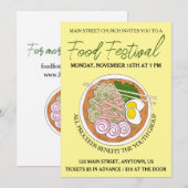 Hawaiian Saimin Soup Hawaii Cuisine Food Festival Kaart (Voorkant / Achterkant)