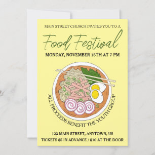 Hawaiian Saimin Soup Hawaii Cuisine Food Festival Kaart