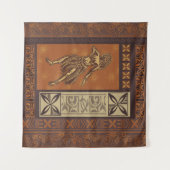 Hawaiian - Samoan Hula Tapa Board Print Wandkleed (Voorkant (horizontaal))