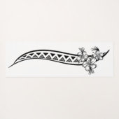 Hawaiian - Samoan - Polynesiaans Tribisch Zwart On Yogamat (Achterkant (horizontaal))