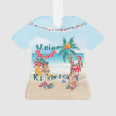 Hawaiian Santa Aloha Shirt Ornament (achterkant)