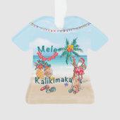 Hawaiian Santa Aloha Shirt Ornament (voorkant)