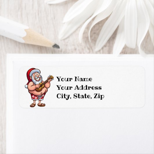 Hawaiian Santa Etiket (Insitu)