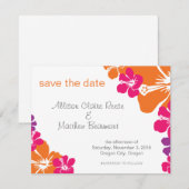 Hawaiian Save the Date (Voorkant / Achterkant)