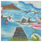 Hawaiian Scene Stof (Close Up)