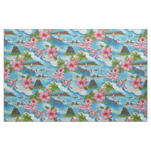 Hawaiian Scene Stof