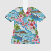 Hawaiian Scenes Aloha Shirt Ornament (achterkant)