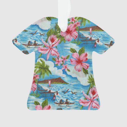 Hawaiian Scenes Aloha Shirt Ornament (voorkant)