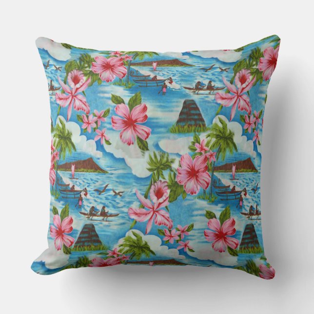 Hawaiian Scenes Kussen (Voorkant)