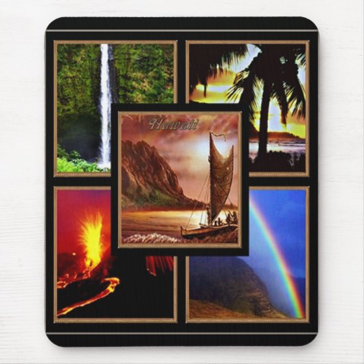 Hawaiian Scenes Print Mousepad Muismat (Voorkant)
