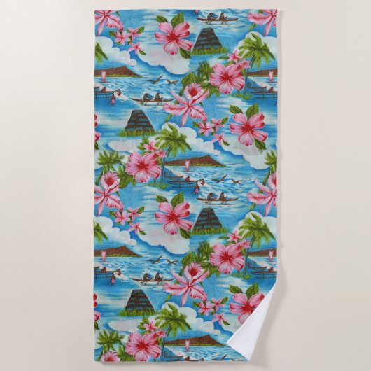 Hawaiian Scenes Strandlaken (Voorkant)