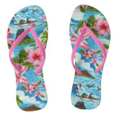 Hawaiian Scenes Teenslippers (Voetbed)