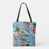Hawaiian Scenes Tote Bag (Achterkant)