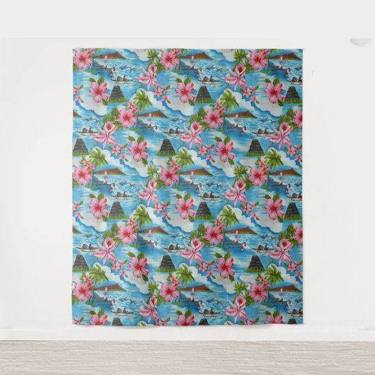 Hawaiian Scenes Wandkleed (Voorkant)