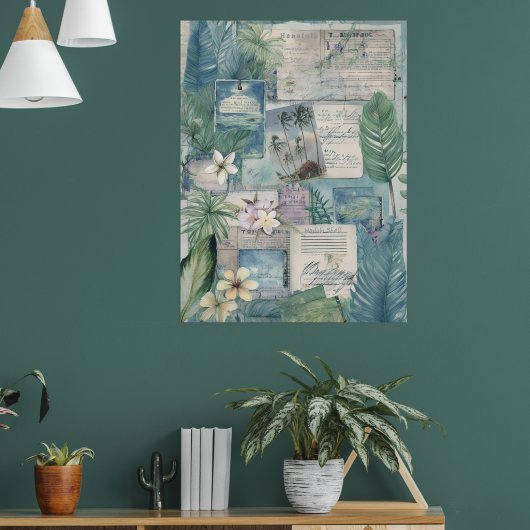  Hawaiian Scrapbook Pagina 10 Poster (Woonkamer 1)