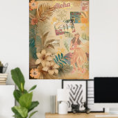  Hawaiian Scrapbook Pagina 2 Poster (Thuiskantoor)