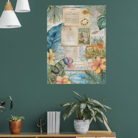  Hawaiian Scrapbook Pagina 4 Poster (Woonkamer 1)